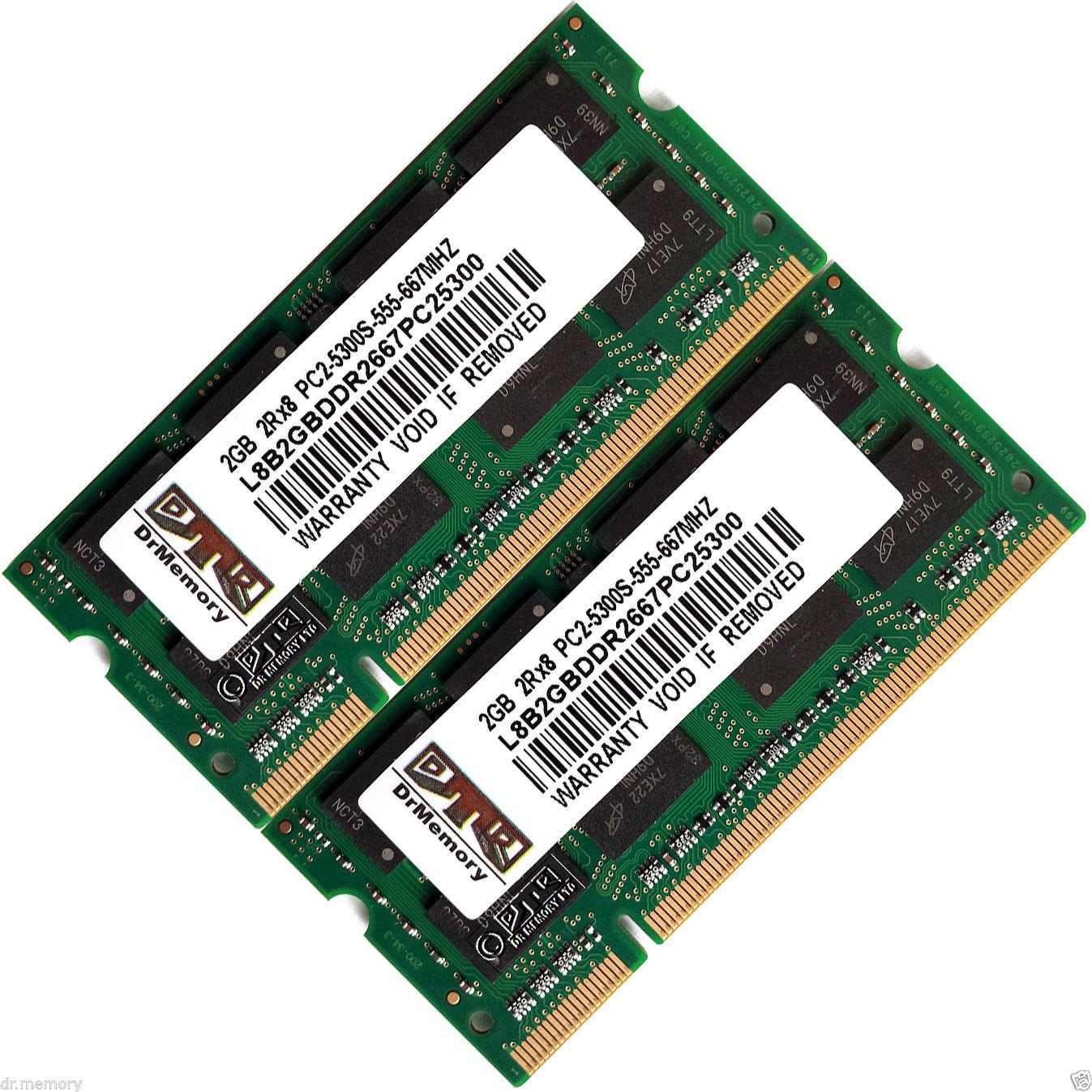 4GB DDR2 soDIMM (2x2GB) PC2-5300 667MHz